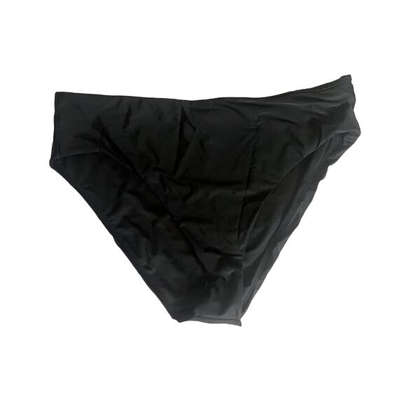 J. Crew Black High Rise Bikini Swim Bottom - Size 2X NWT - Picture 2 of 6